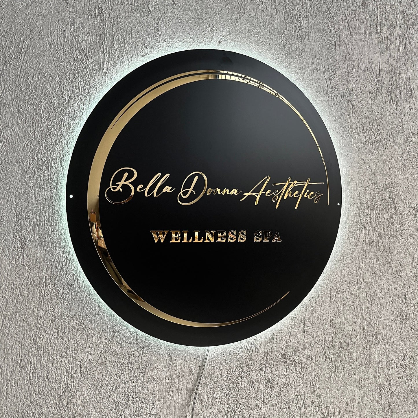 Business Neon Sign | Mirror Neon Sign | Acrylic Custom Logo Decoration
