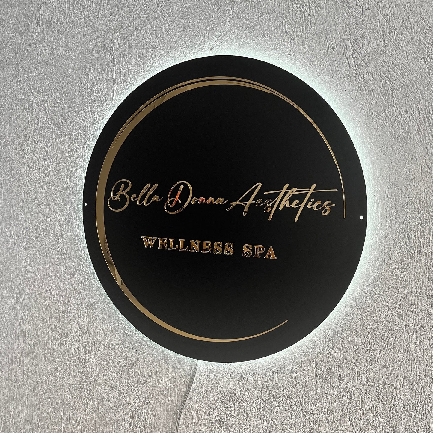 Business Neon Sign | Mirror Neon Sign | Acrylic Custom Logo Decoration