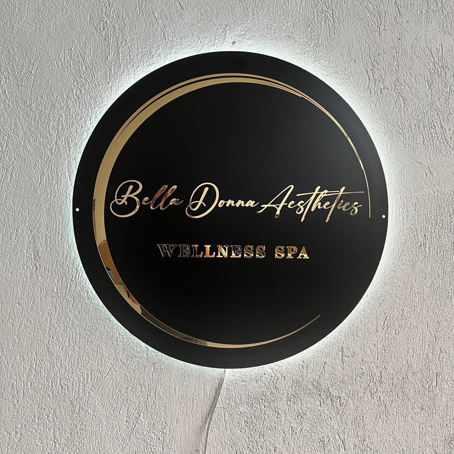Business Neon Sign | Mirror Neon Sign | Acrylic Custom Logo Decoration