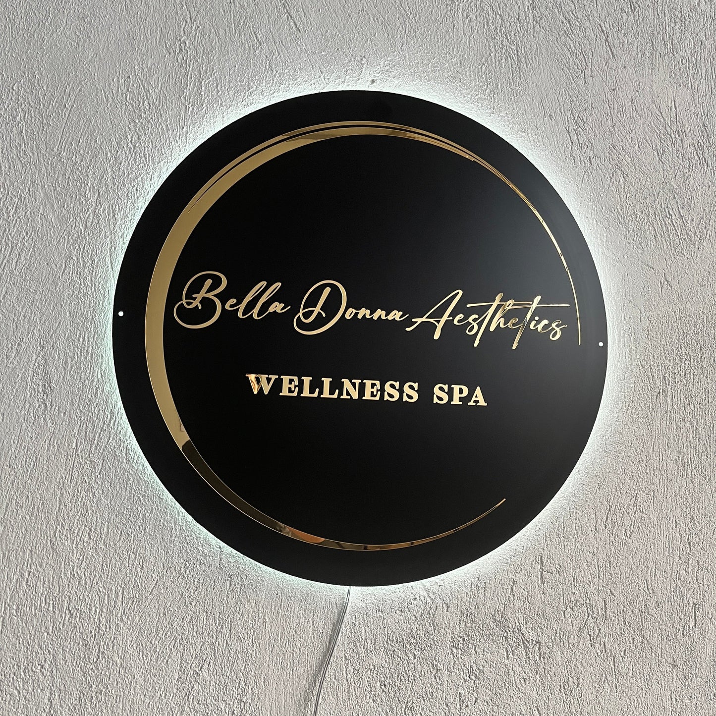 Business Neon Sign | Mirror Neon Sign | Acrylic Custom Logo Decoration