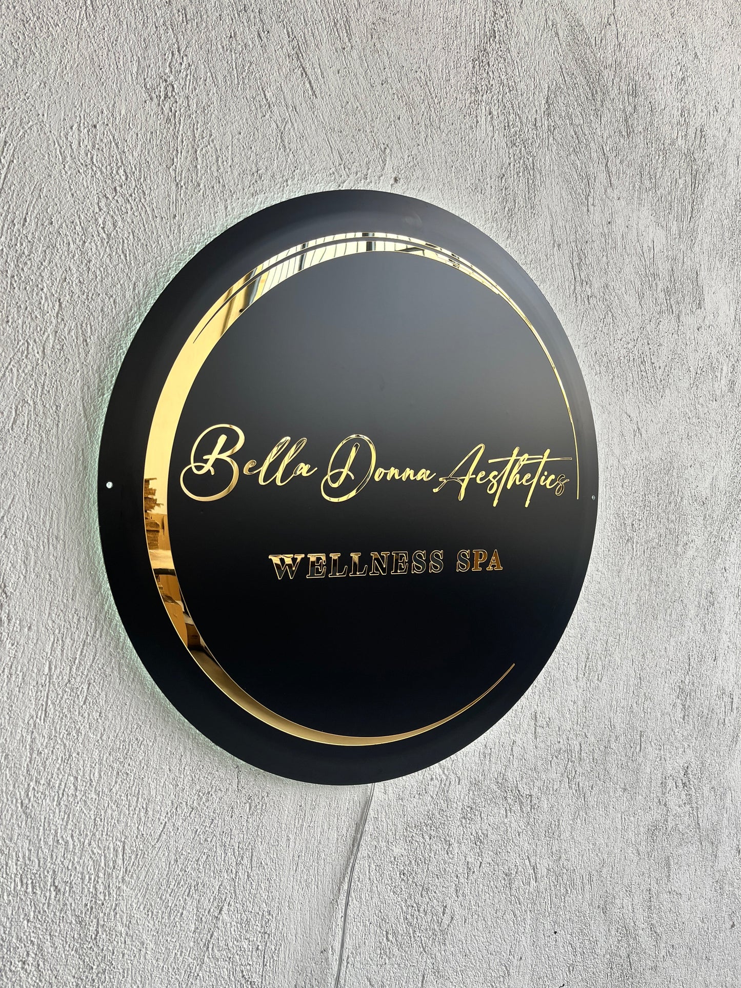 Business Neon Sign | Mirror Neon Sign | Acrylic Custom Logo Decoration