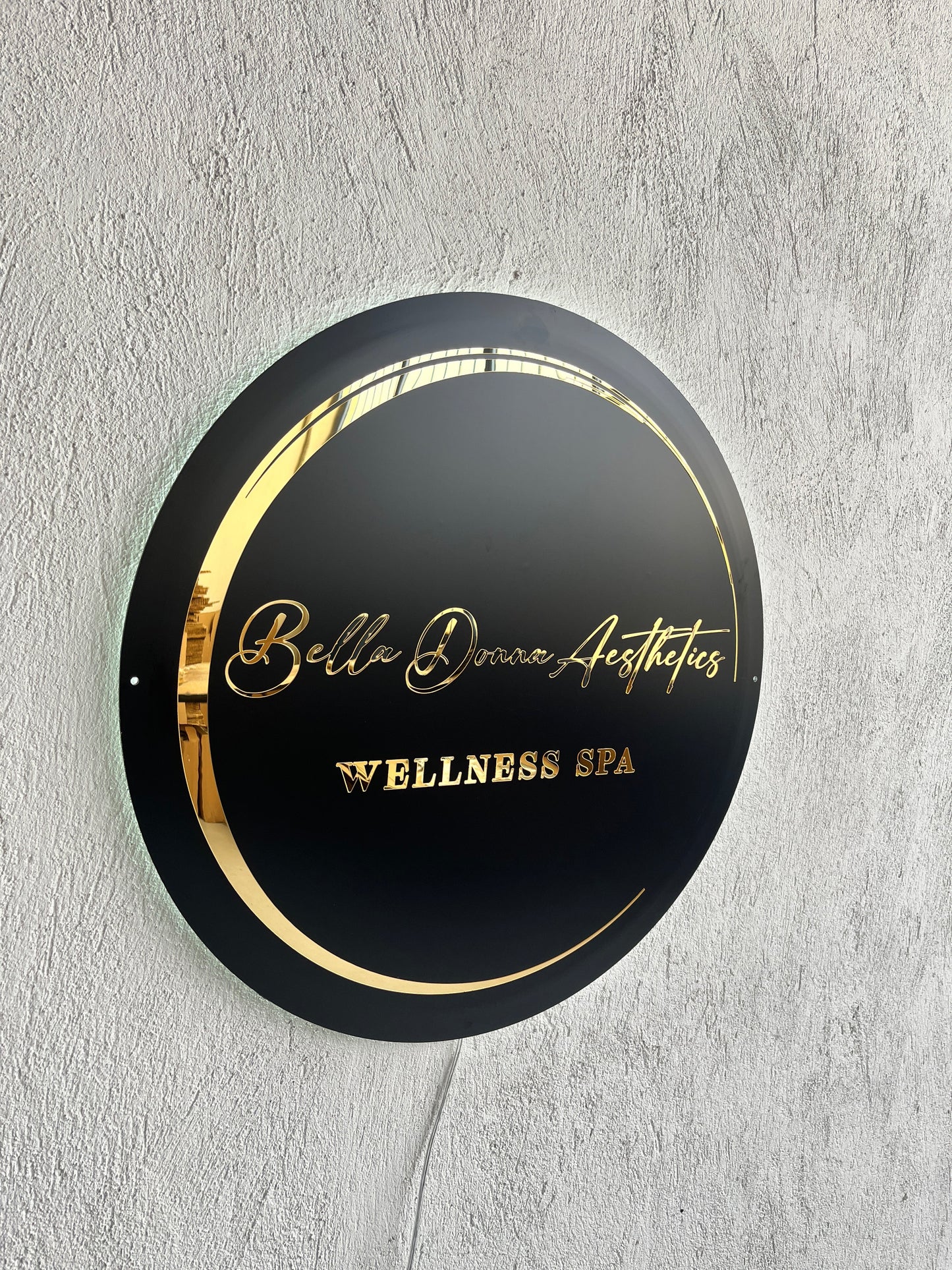 Business Neon Sign | Mirror Neon Sign | Acrylic Custom Logo Decoration