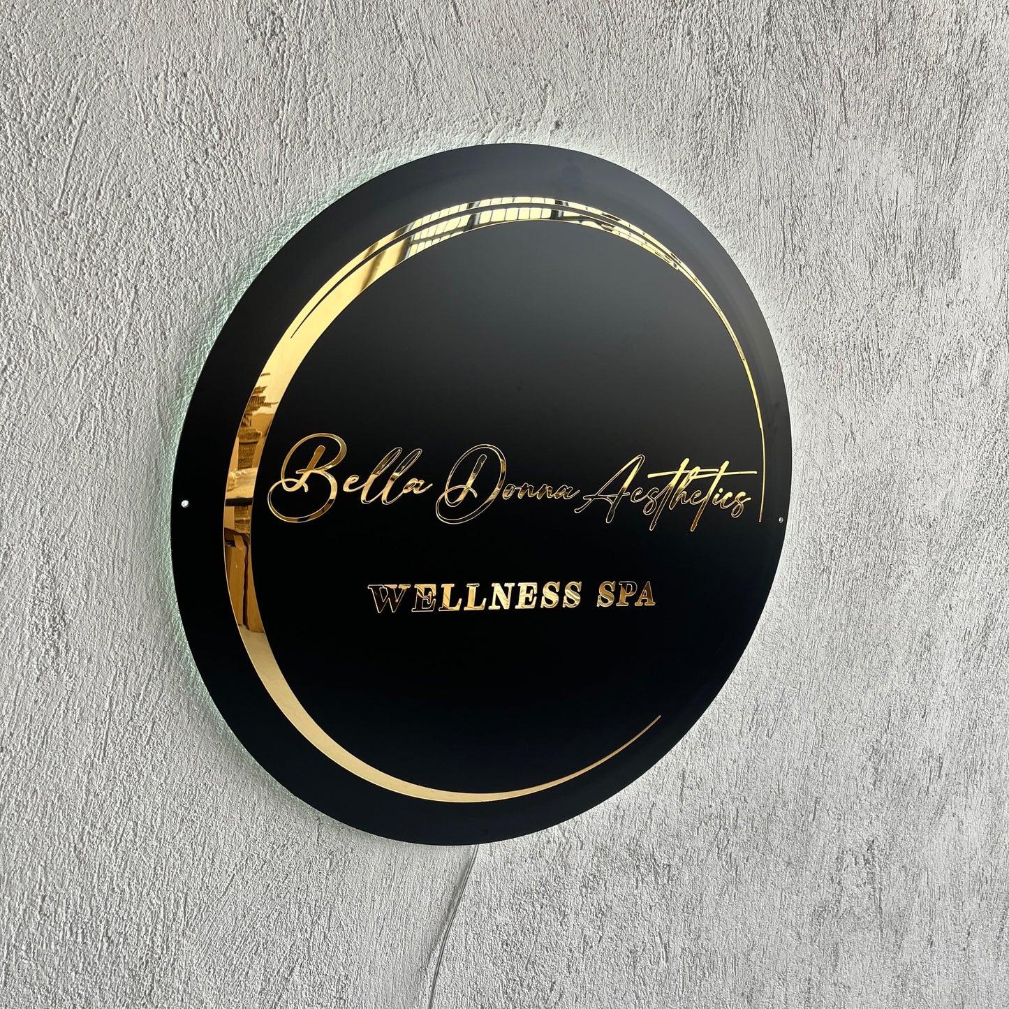 Business Neon Sign | Mirror Neon Sign | Acrylic Custom Logo Decoration