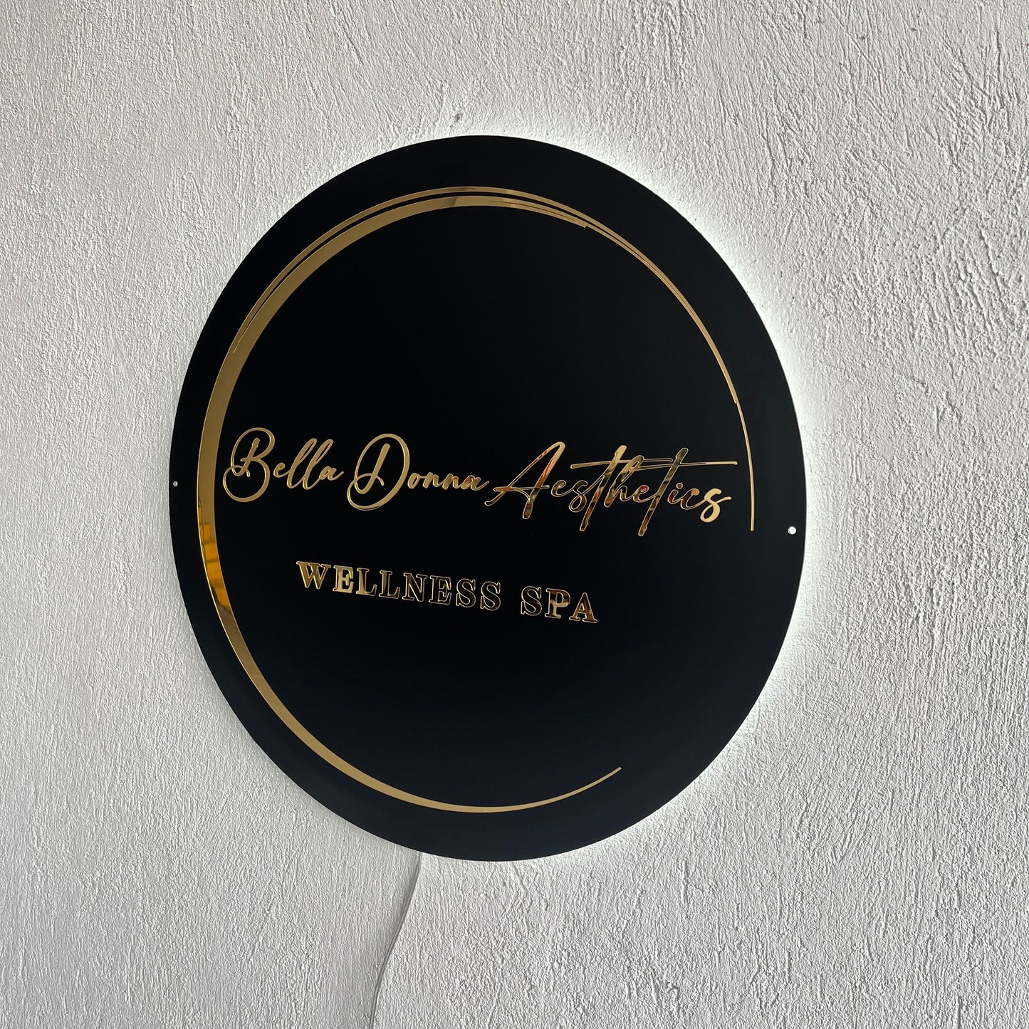 Business Neon Sign | Mirror Neon Sign | Acrylic Custom Logo Decoration