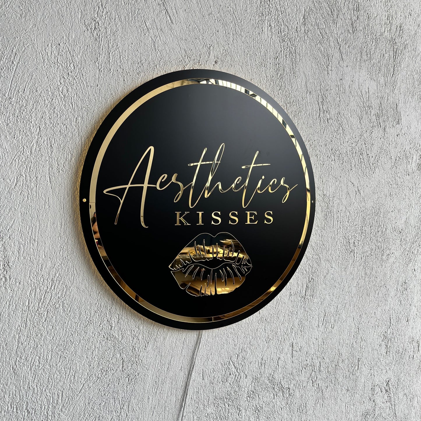 Business Neon Sign | Mirror Neon Sign | Acrylic Custom Logo Decoration