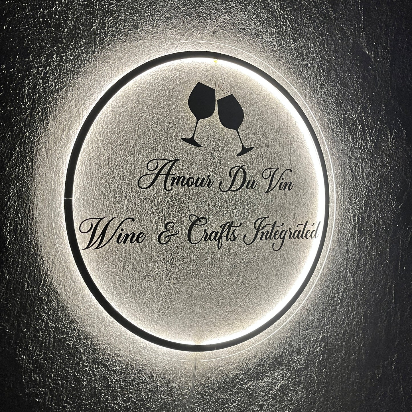 Business Neon Sign | Mirror Neon Sign | Acrylic Custom Logo Decoration