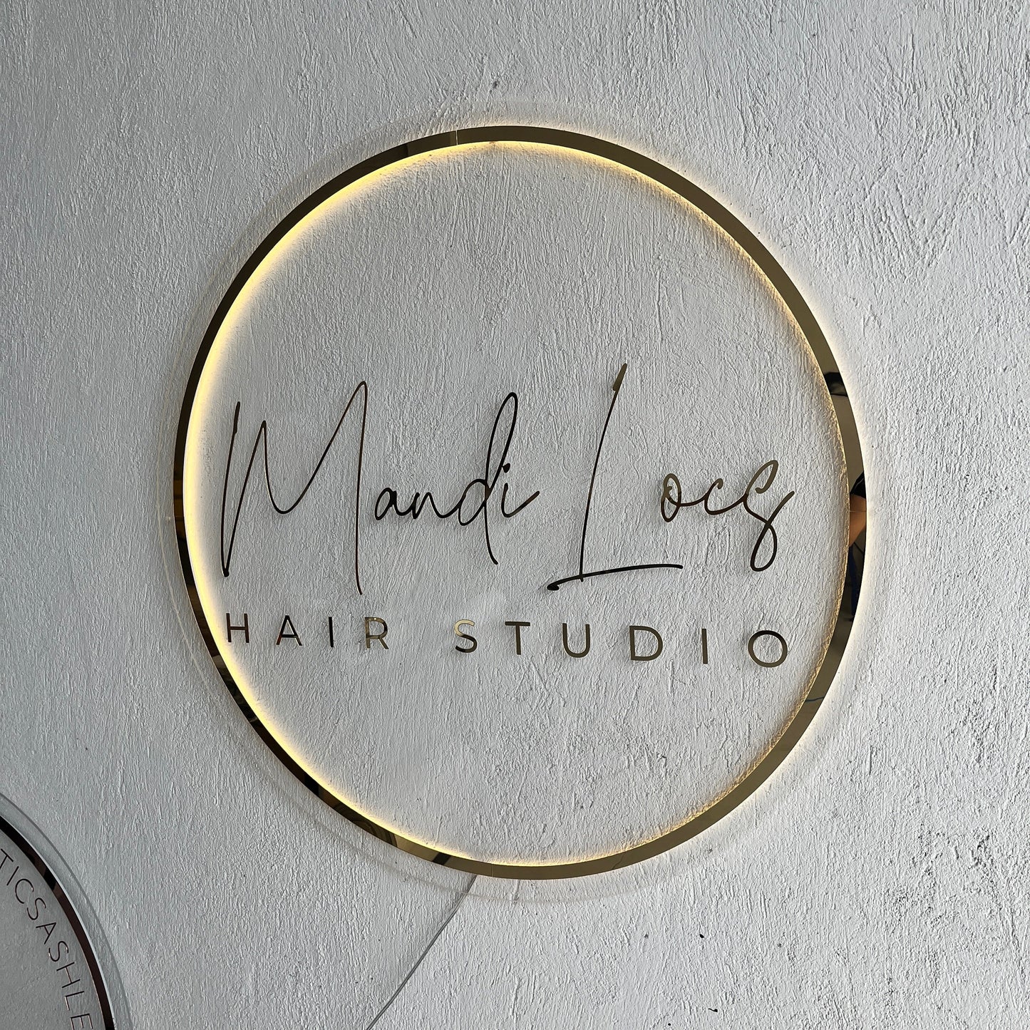 Business Neon Sign | Mirror Neon Sign | Acrylic Custom Logo Decoration