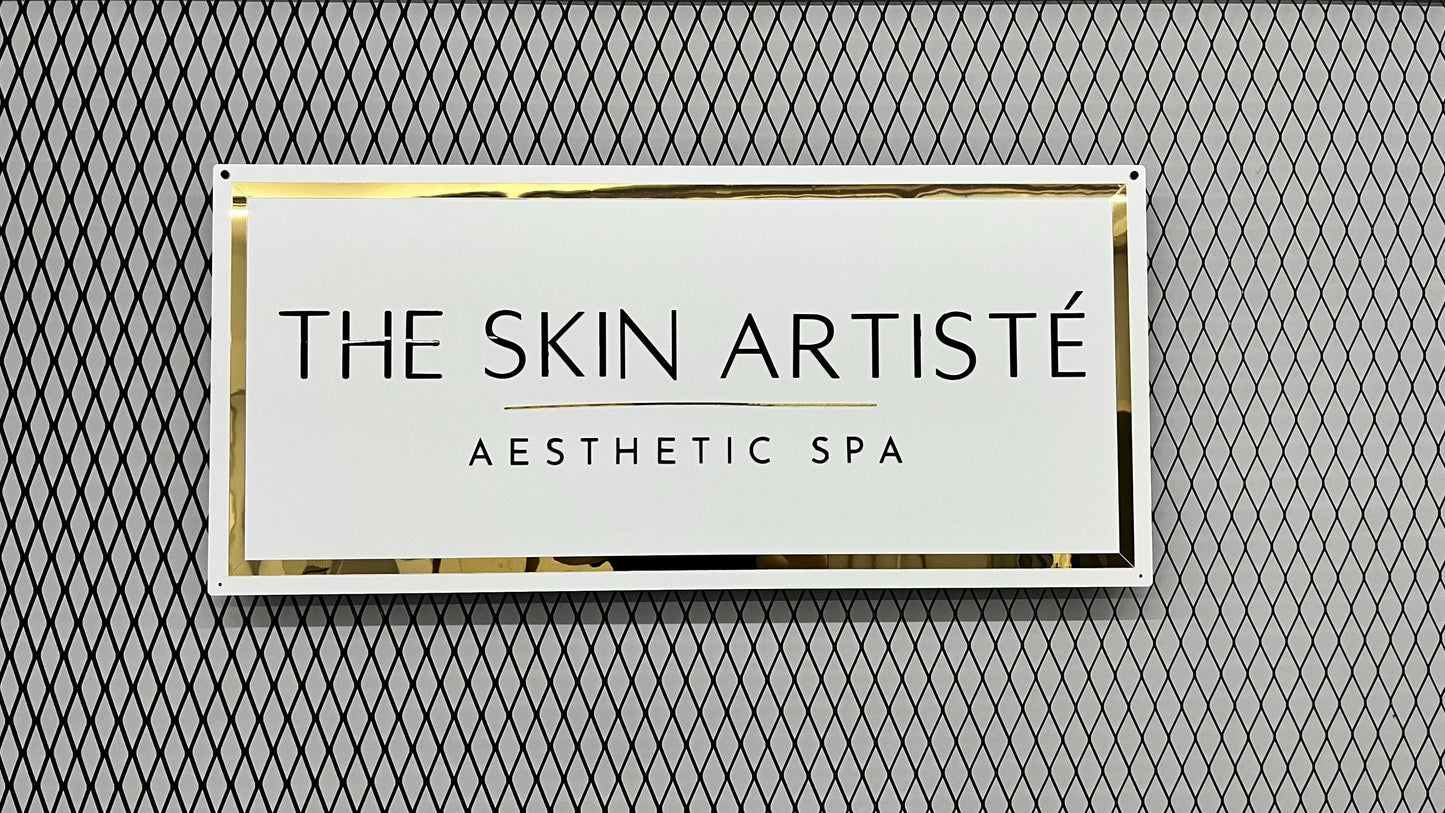 Rectangle Sign For Business Decor | White Background Mirror Sign