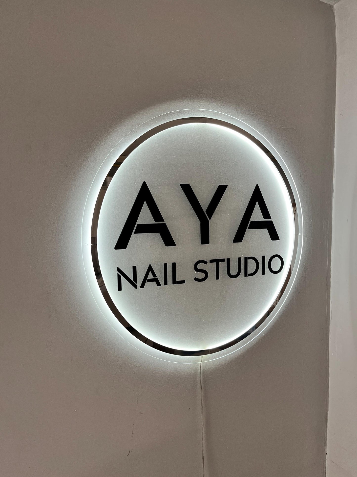 Custom Neon Sign For Business Decor | Acrylic Gold Mirror |