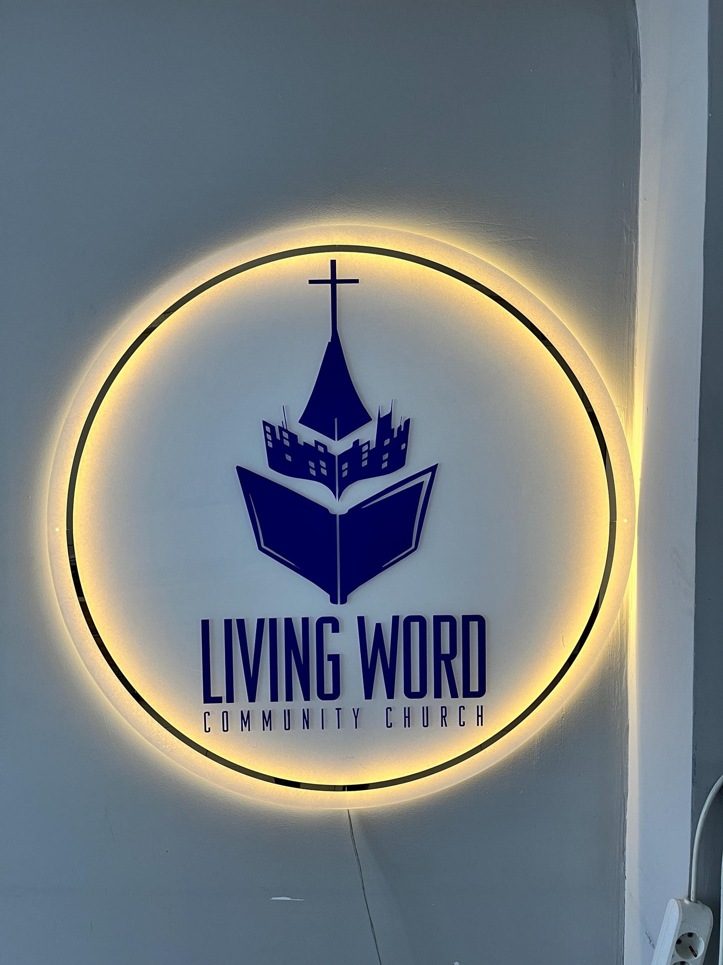 Custom Neon Sign For Business Decor | White Acrylic Sign