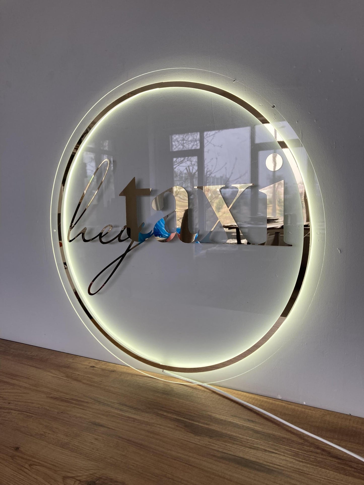 Custom 3D Business Logo Sign, Backlit Acrylic Sign, Personalized Business Name Sign, Salon Wall Decor, Office Sign, Storefront Sign