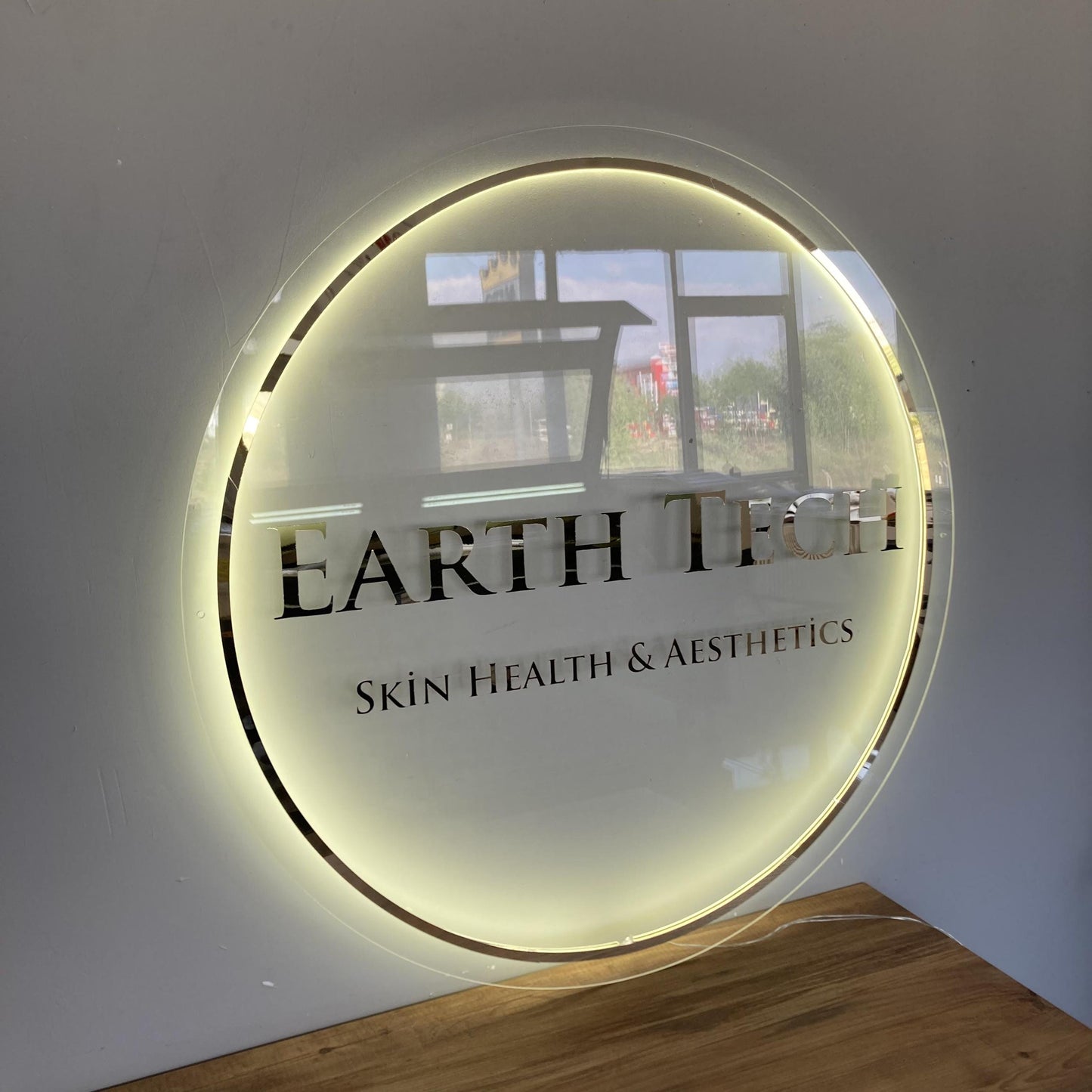 Custom 3D Business Logo Sign, Backlit Acrylic Sign, Personalized Business Name Sign, Salon Wall Decor, Office Sign, Storefront Sign