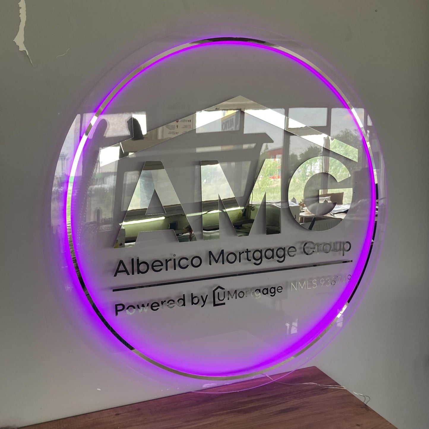 Custom 3D Business Logo Sign, Backlit Acrylic Sign, Personalized Business Name Sign, Salon Wall Decor, Office Sign, Storefront Sign