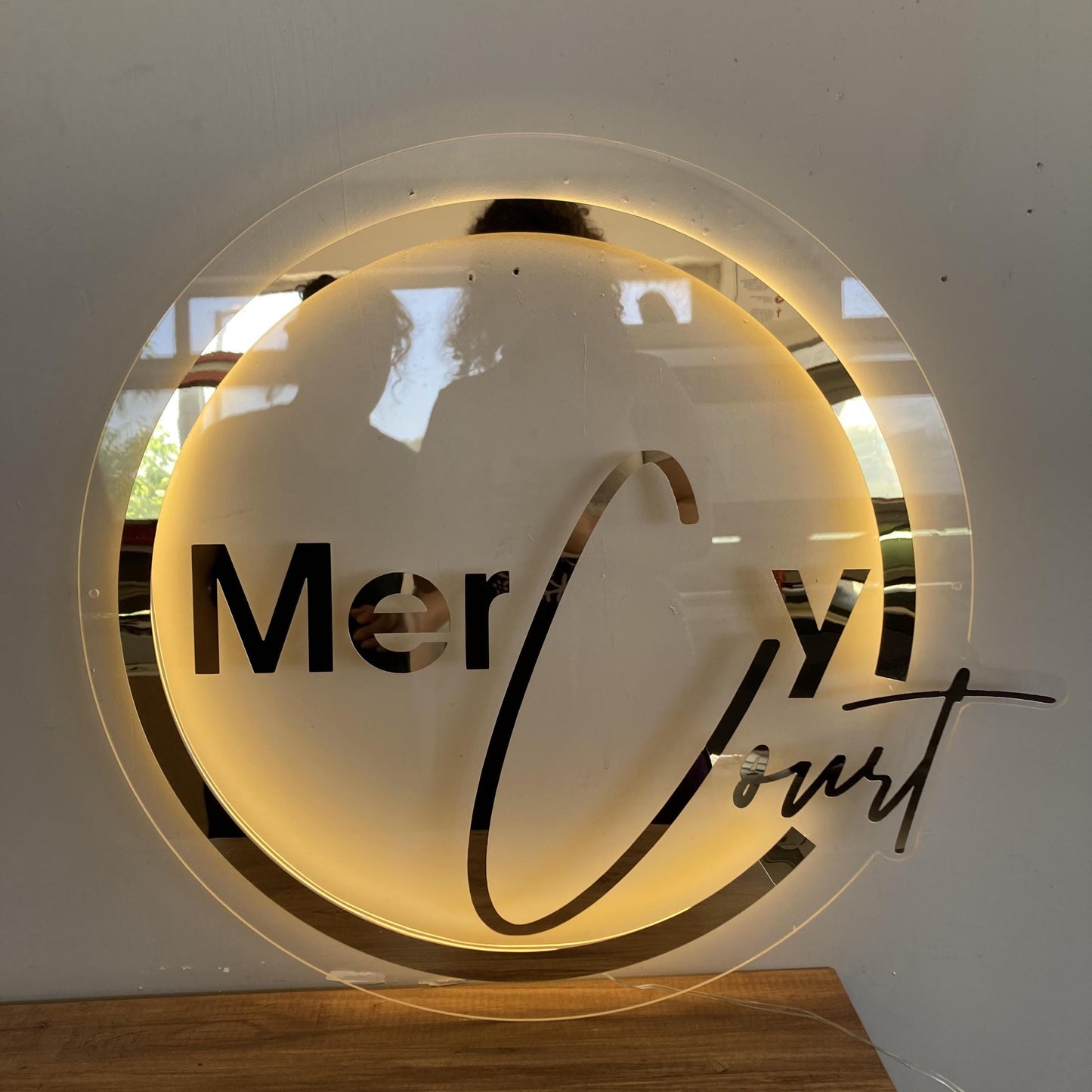 Custom 3D Business Logo Sign, Backlit Acrylic Sign, Personalized Business Name Sign, Salon Wall Decor, Office Sign, Storefront Sign