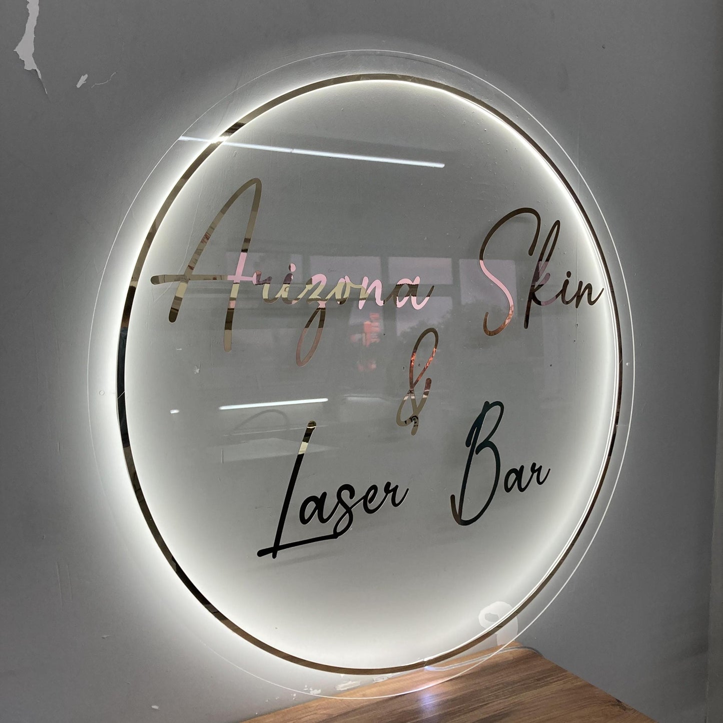 Custom 3D Business Logo Sign, Backlit Acrylic Sign, Personalized Business Name Sign, Salon Wall Decor, Office Sign, Storefront Sign