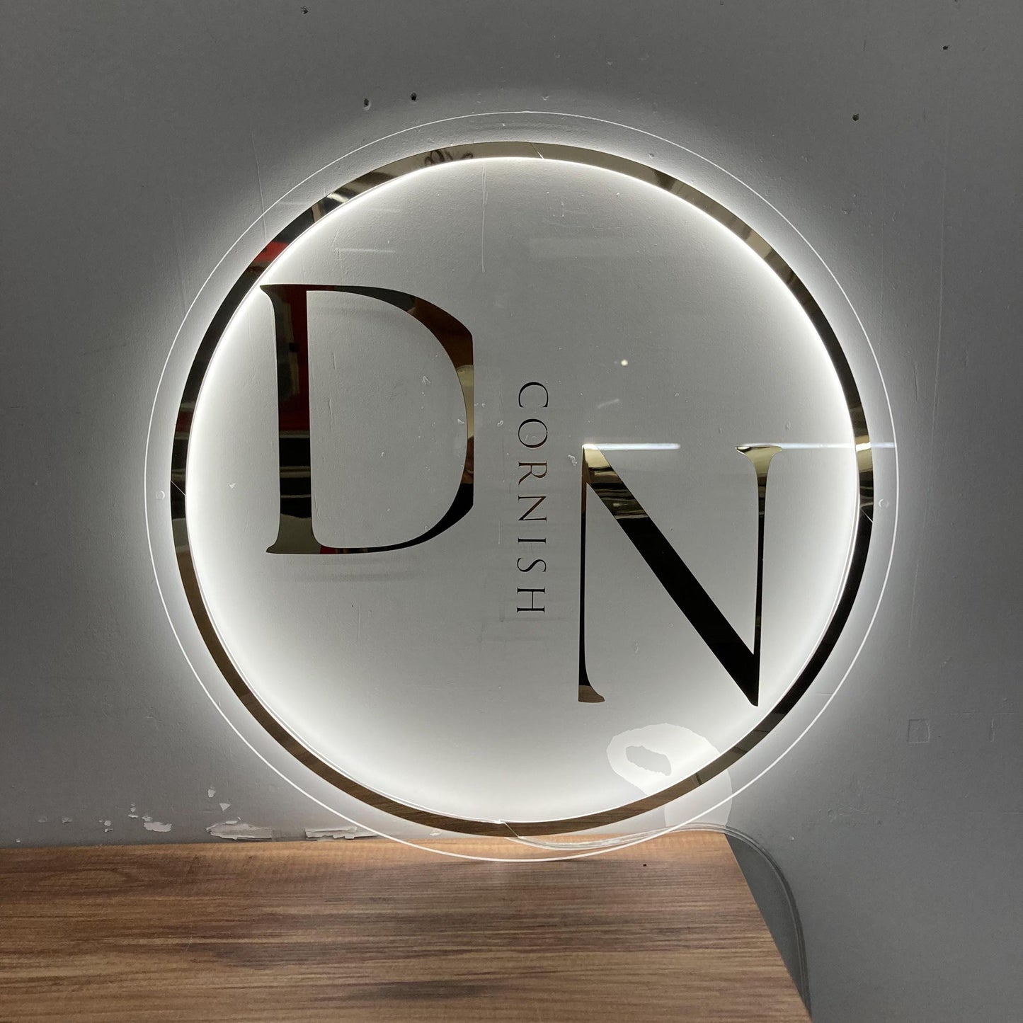 Custom 3D Business Logo Sign, Backlit Acrylic Sign, Personalized Business Name Sign, Salon Wall Decor, Office Sign, Storefront Sign