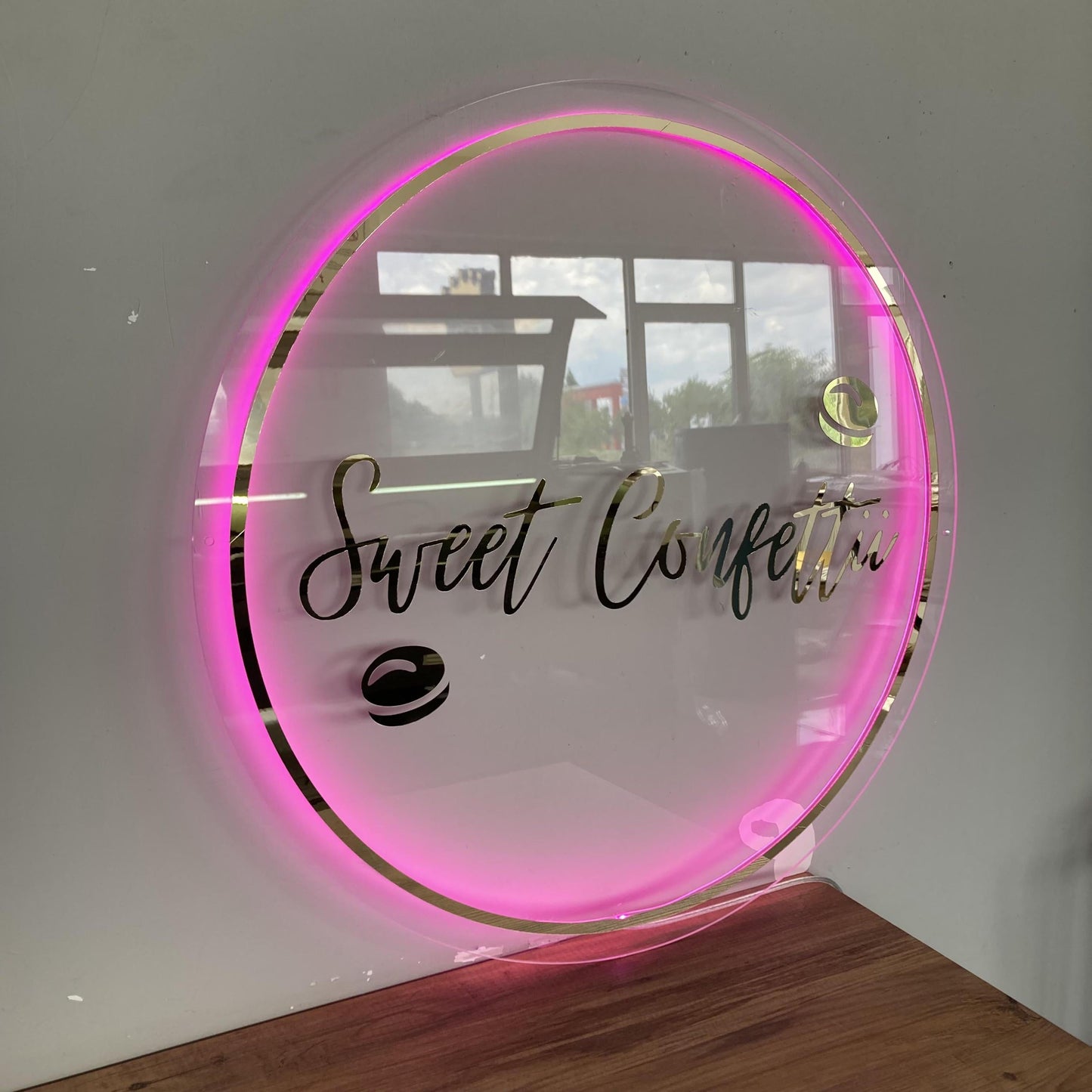Business Logo Sign, Custom 3D Backlit Acrylic Sign, Personalized Business Name Sign, Salon Wall Decor, Office Sign, Storefront Sign
