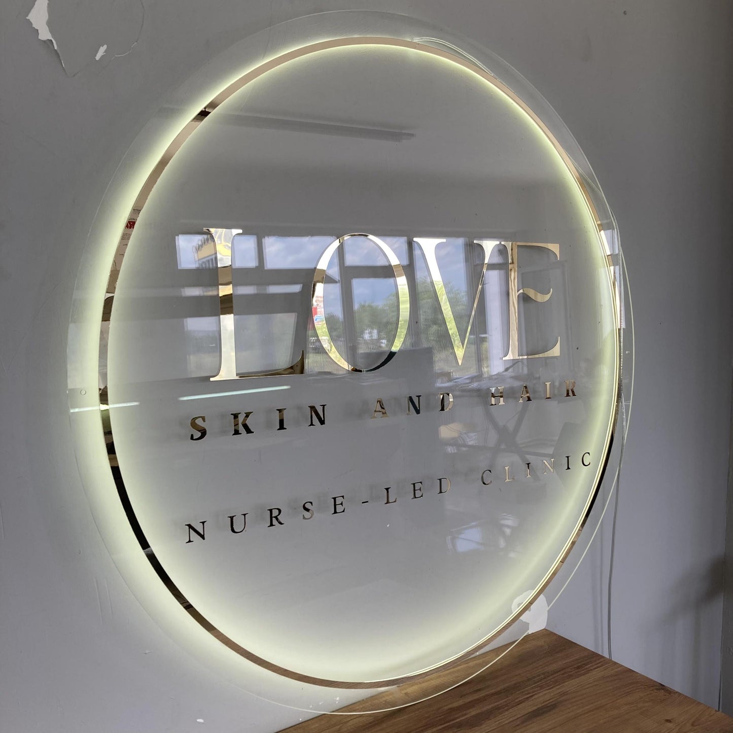 Business Logo Sign, Custom 3D Backlit Acrylic Sign, Personalized Business Name Sign, Salon Wall Decor, Office Sign, Storefront Sign