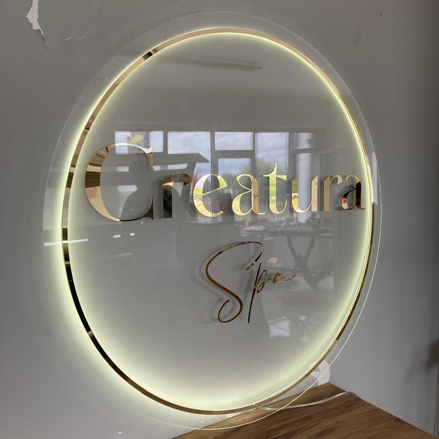 Custom Logo Sign, Business Custom 3D Backlit Acrylic Sign, Personalized Business Name Sign, Salon Wall Decor, Office Sign, Storefront Sign