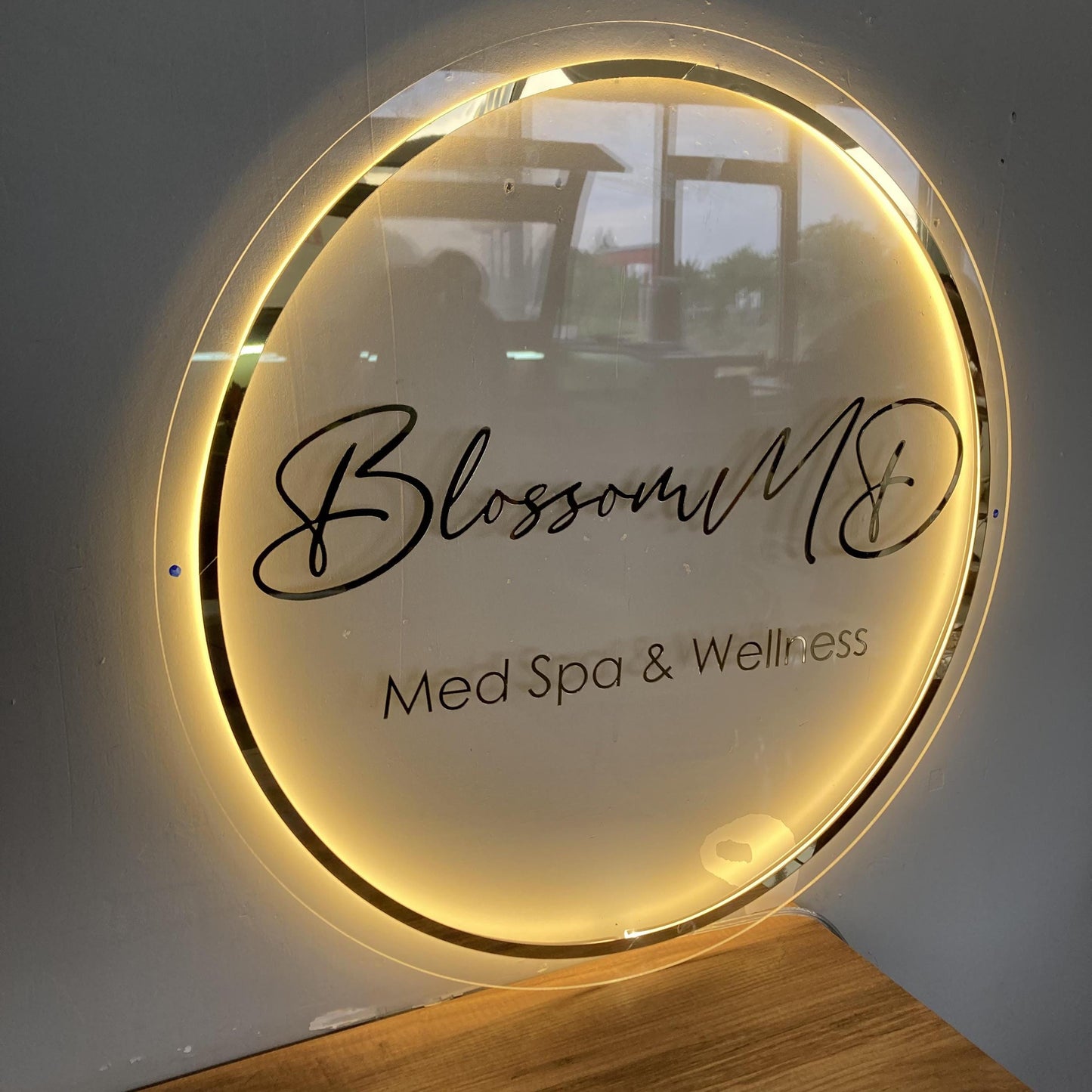 Custom Logo Sign, Business Custom 3D Backlit Acrylic Sign, Personalized Business Name Sign, Salon Wall Decor, Office Sign, Storefront Sign