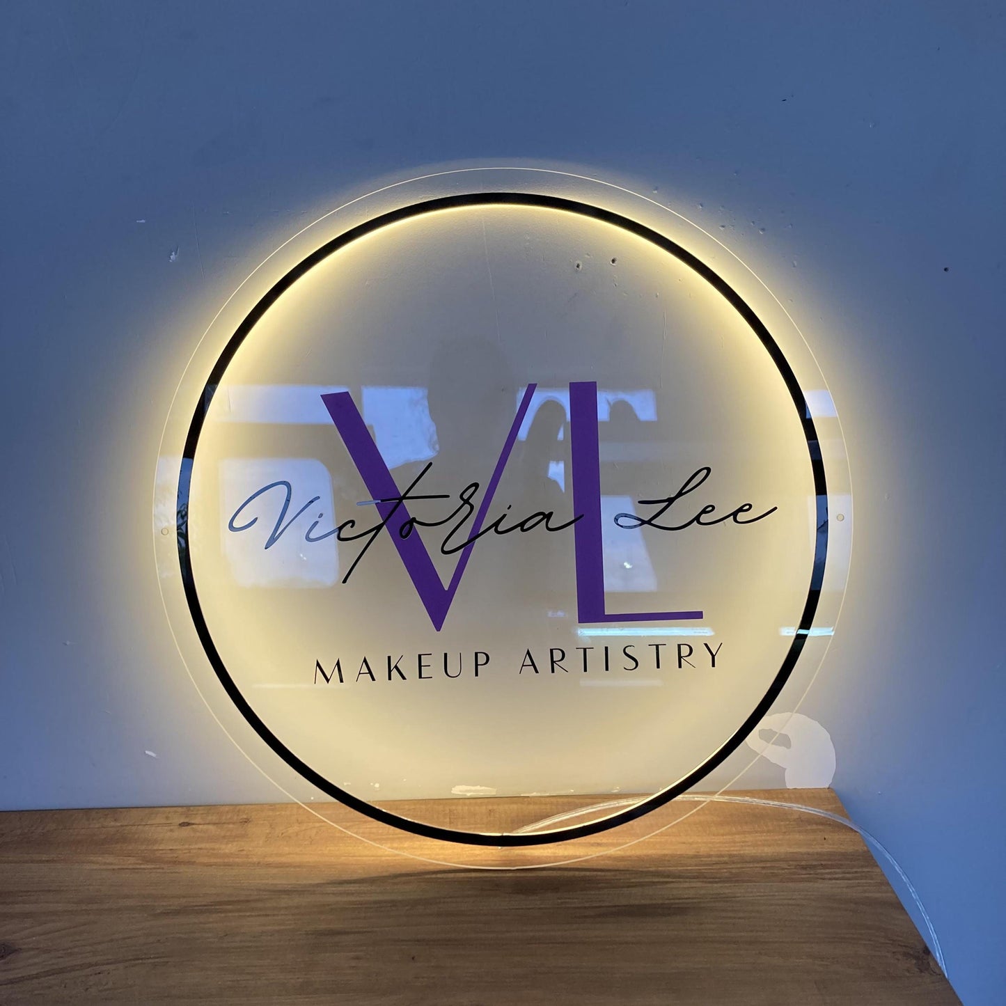 Custom Logo Sign, Business Custom 3D Backlit Acrylic Sign, Personalized Business Name Sign, Salon Wall Decor, Office Sign, Storefront Sign