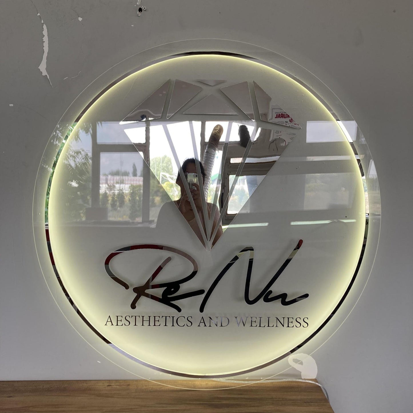 Custom Logo Sign, Business Custom 3D Backlit Acrylic Sign, Personalized Business Name Sign, Salon Wall Decor, Office Sign, Storefront Sign
