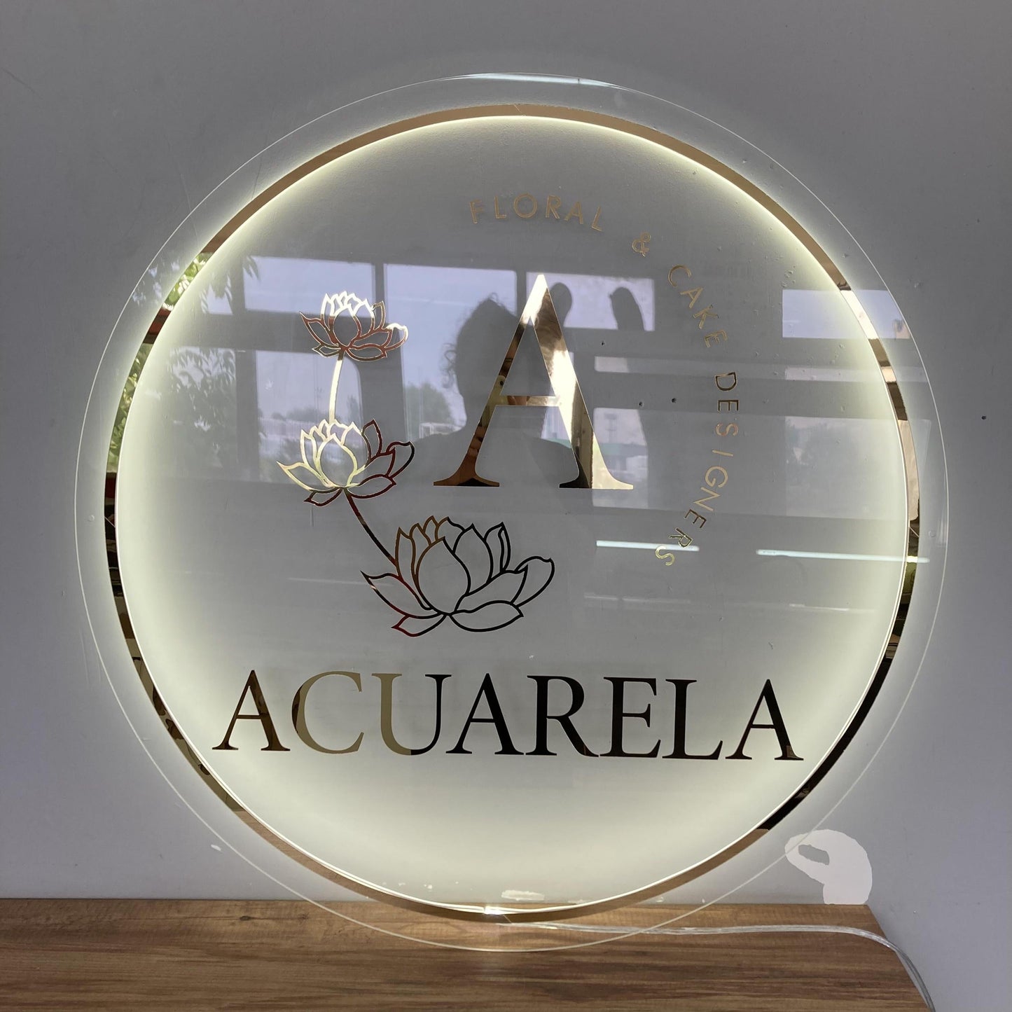 Custom Logo Sign, Business Custom 3D Backlit Acrylic Sign, Personalized Business Name Sign, Salon Wall Decor, Office Sign, Storefront Sign