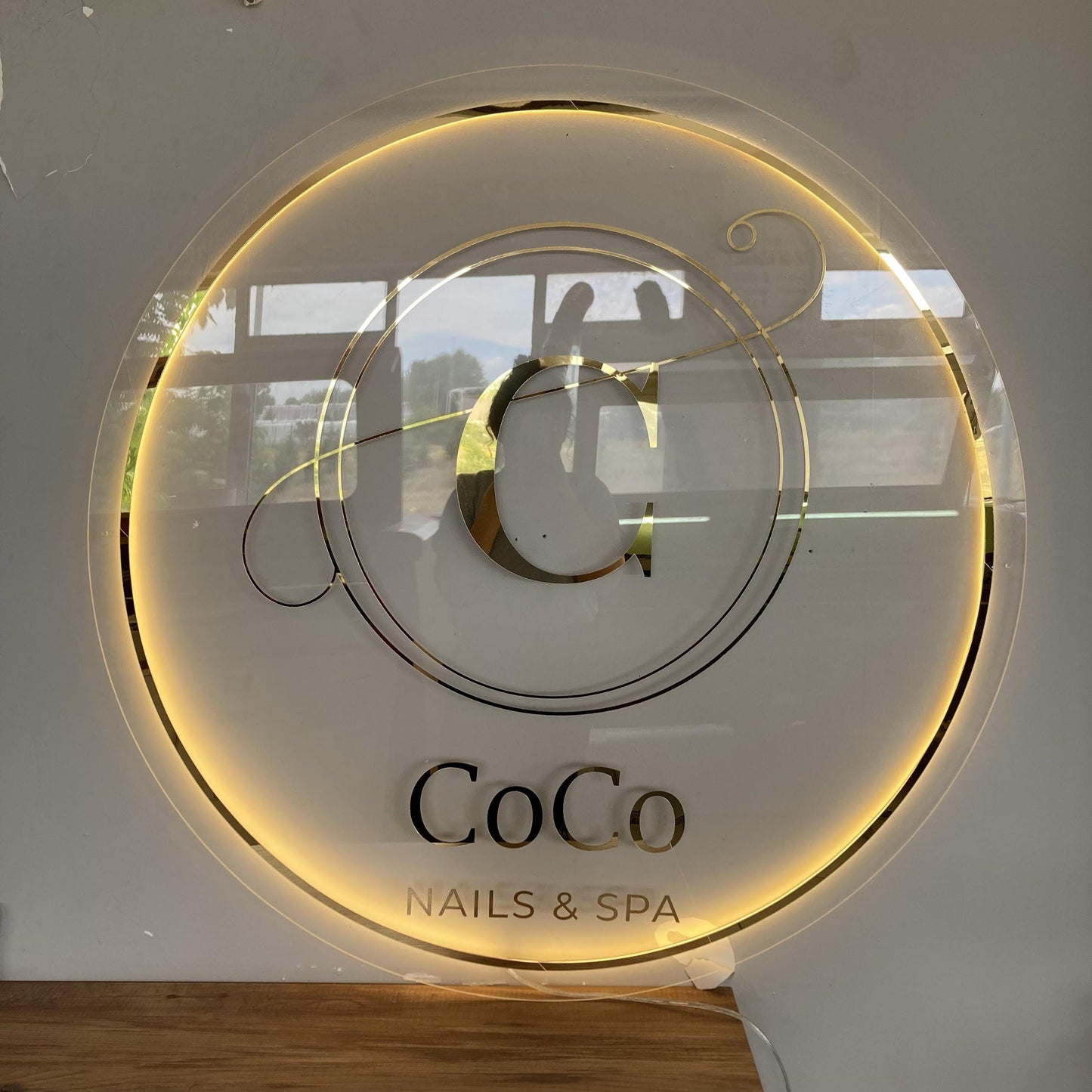 Custom Logo Sign, Business Custom 3D Backlit Acrylic Sign, Personalized Business Name Sign, Salon Wall Decor, Office Sign, Storefront Sign