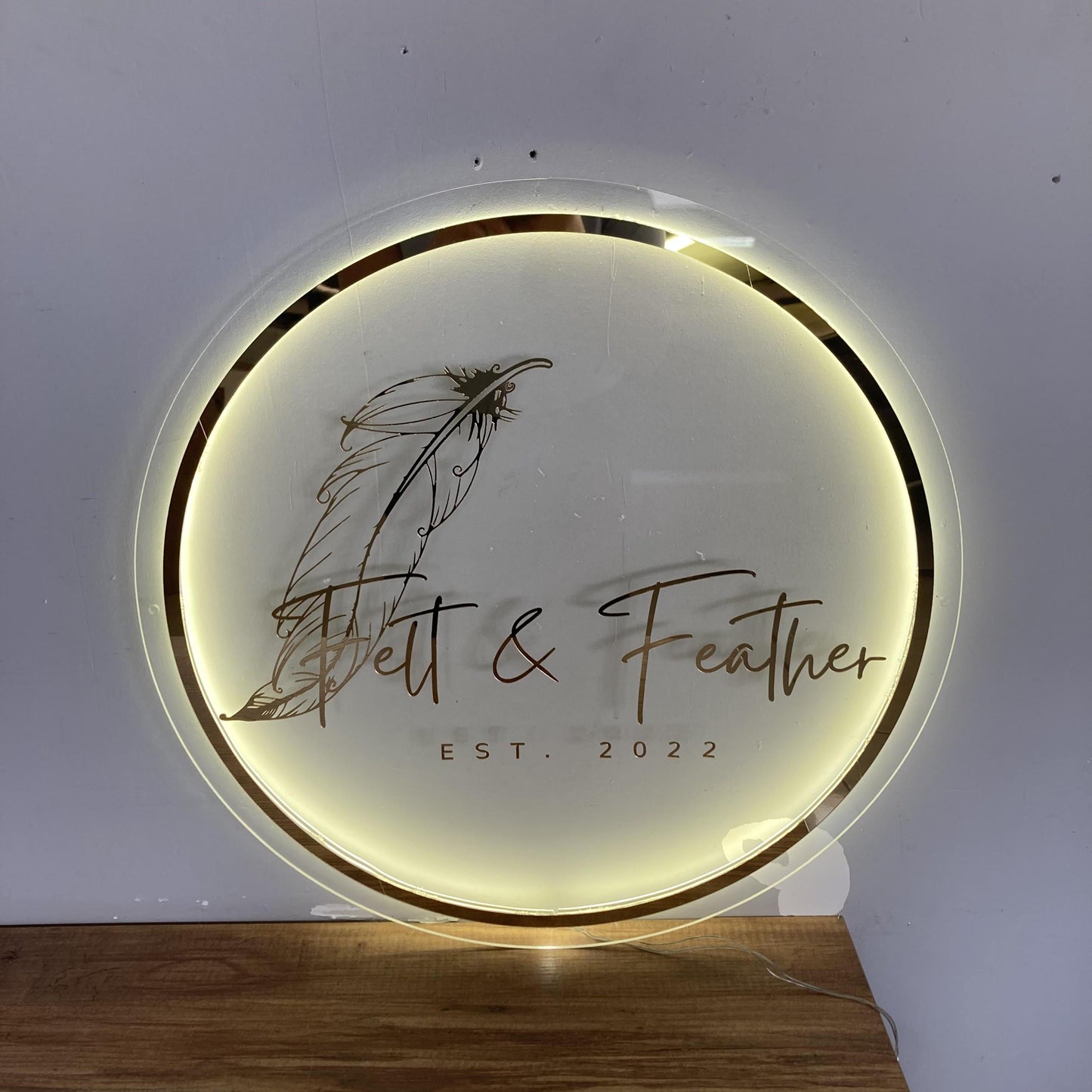 Custom Logo Sign, Business Custom 3D Backlit Acrylic Sign, Personalized Business Name Sign, Salon Wall Decor, Office Sign, Storefront Sign