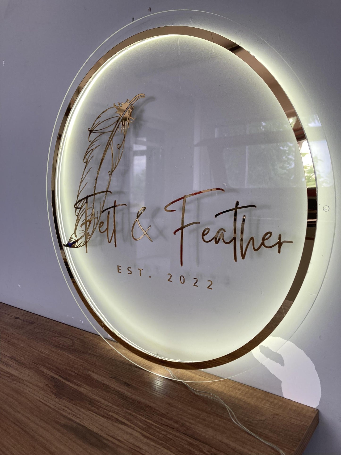 Custom Logo Sign, Business Custom 3D Backlit Acrylic Sign, Personalized Business Name Sign, Salon Wall Decor, Office Sign, Storefront Sign