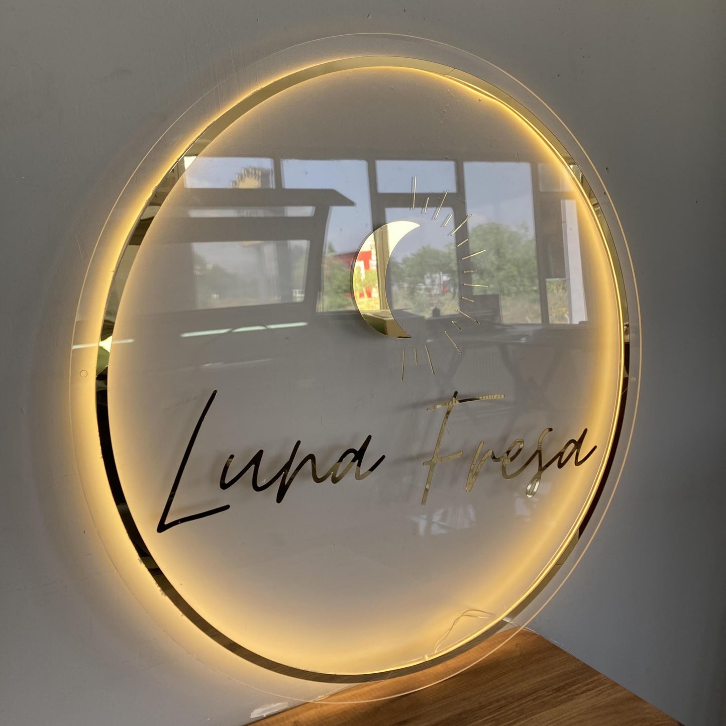 Custom Logo Sign, Business Custom 3D Backlit Acrylic Sign, Personalized Business Name Sign, Salon Wall Decor, Office Sign, Storefront Sign