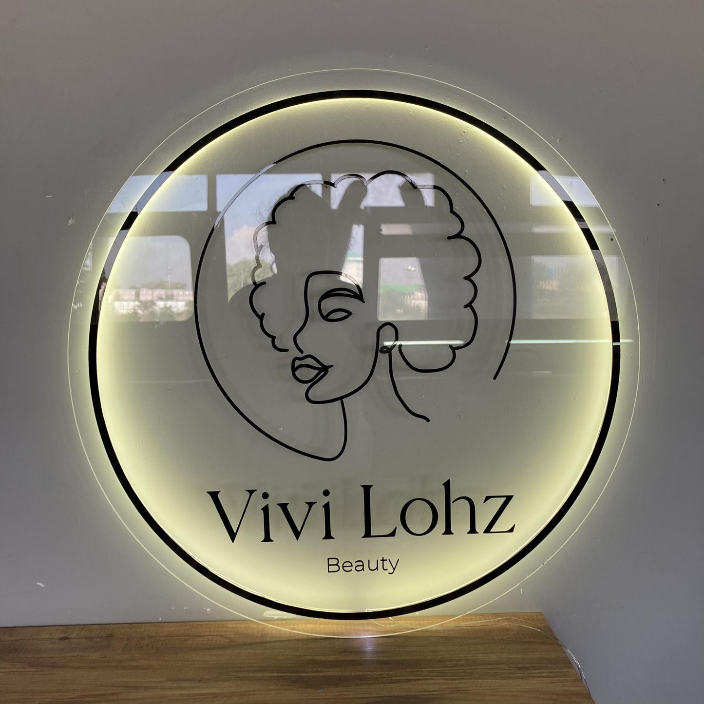 Custom Logo Sign, Business Custom 3D Backlit Acrylic Sign, Personalized Business Name Sign, Salon Wall Decor, Office Sign, Storefront Sign