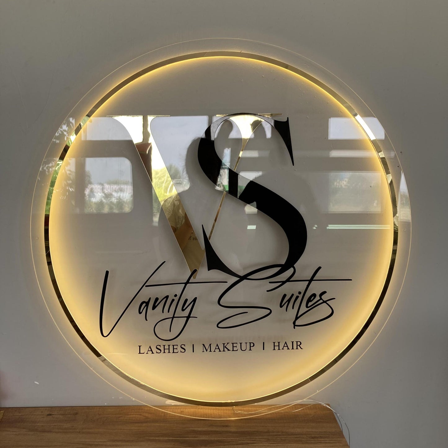 Custom Logo Sign, Business Custom 3D Backlit Acrylic Sign, Personalized Business Name Sign, Salon Wall Decor, Office Sign, Storefront Sign
