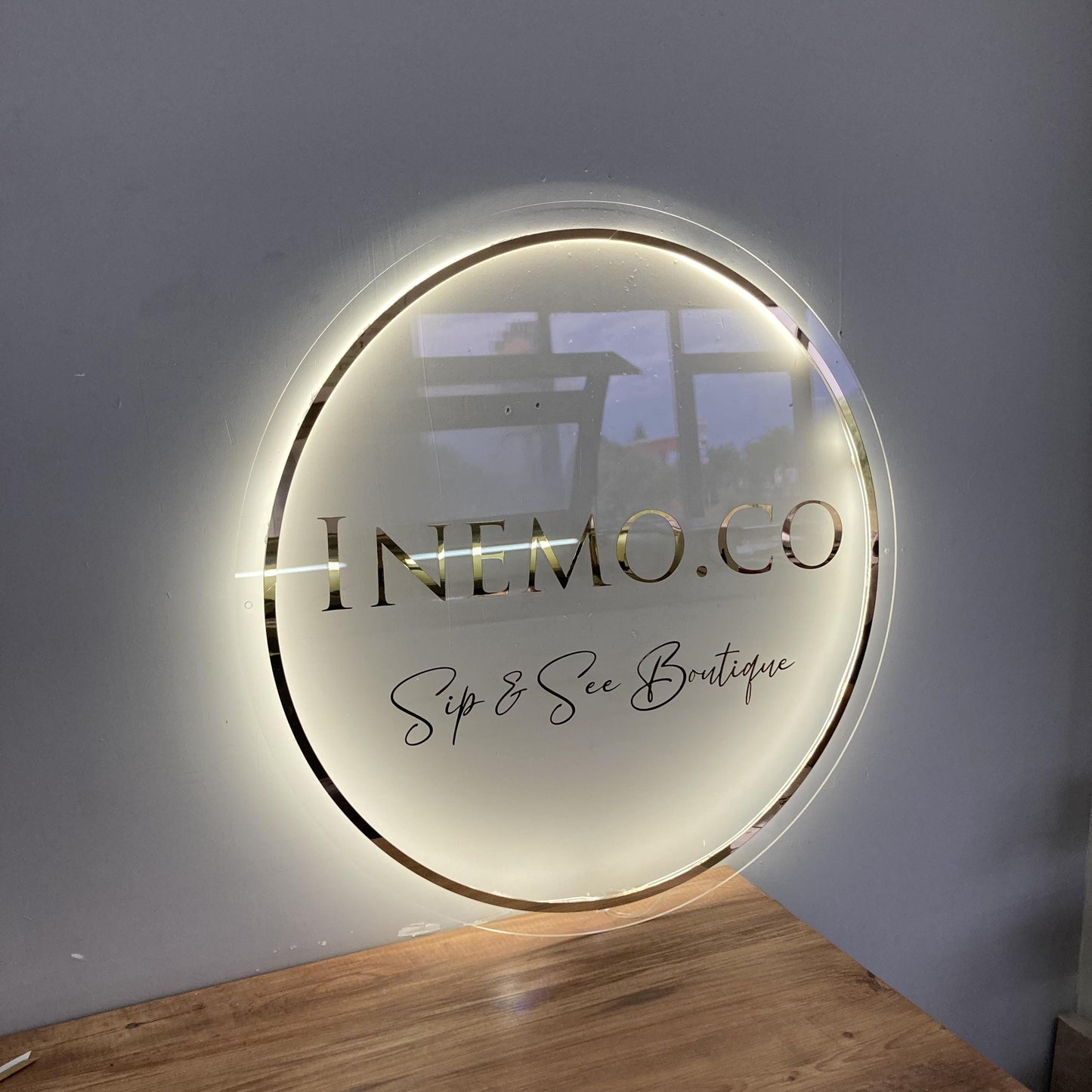 Custom Logo Sign, Business Custom 3D Backlit Acrylic Sign, Personalized Business Name Sign, Salon Wall Decor, Office Sign, Storefront Sign