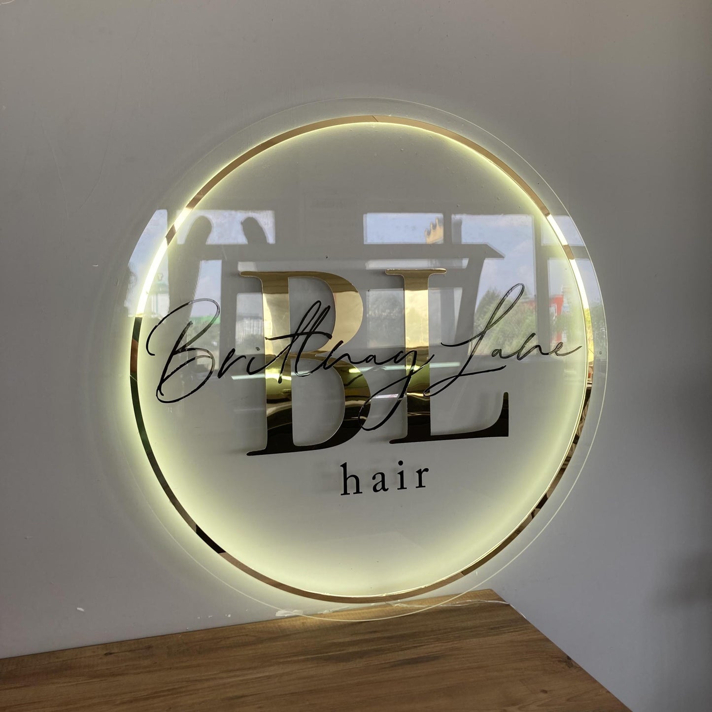 Custom Logo Sign, Business Custom 3D Backlit Acrylic Sign, Personalized Business Name Sign, Salon Wall Decor, Office Sign, Storefront Sign