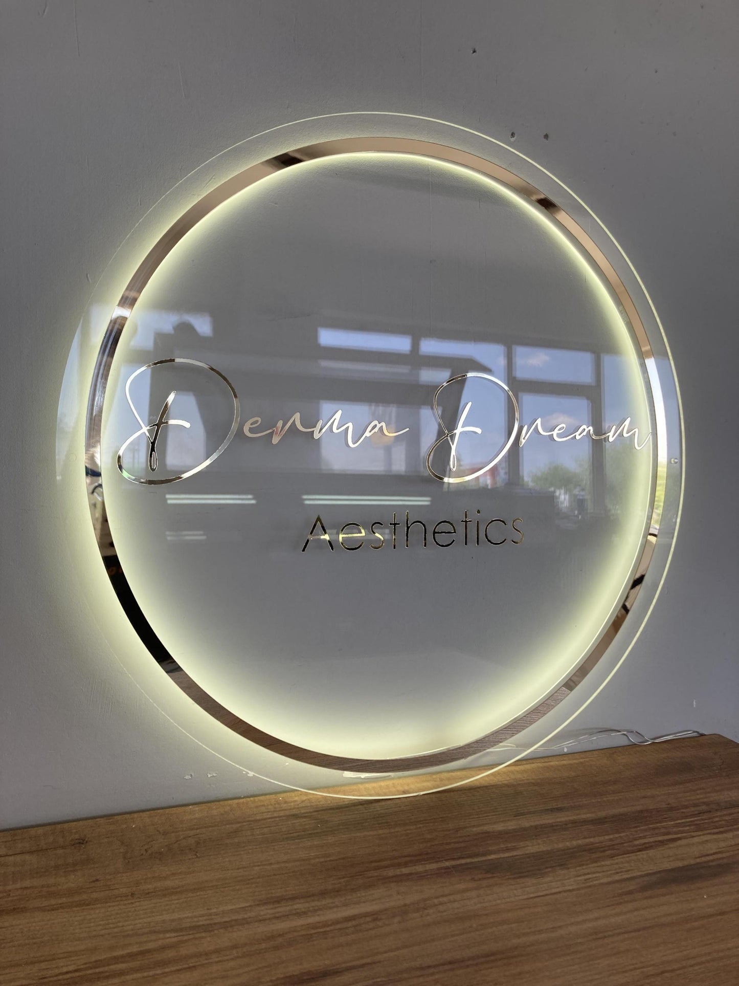Custom Logo Sign, Business Custom 3D Backlit Acrylic Sign, Personalized Business Name Sign, Salon Wall Decor, Office Sign, Storefront Sign