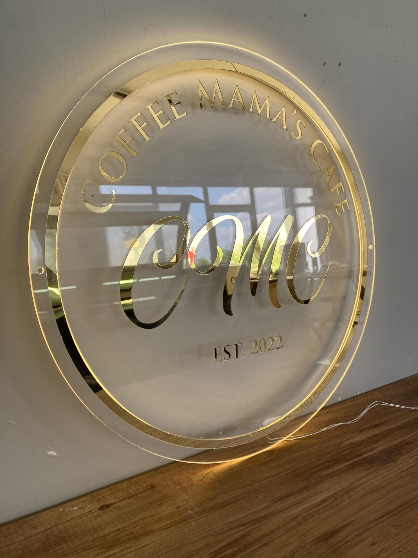 Custom Logo Sign, Business Custom 3D Backlit Acrylic Sign, Personalized Business Name Sign, Salon Wall Decor, Office Sign, Storefront Sign