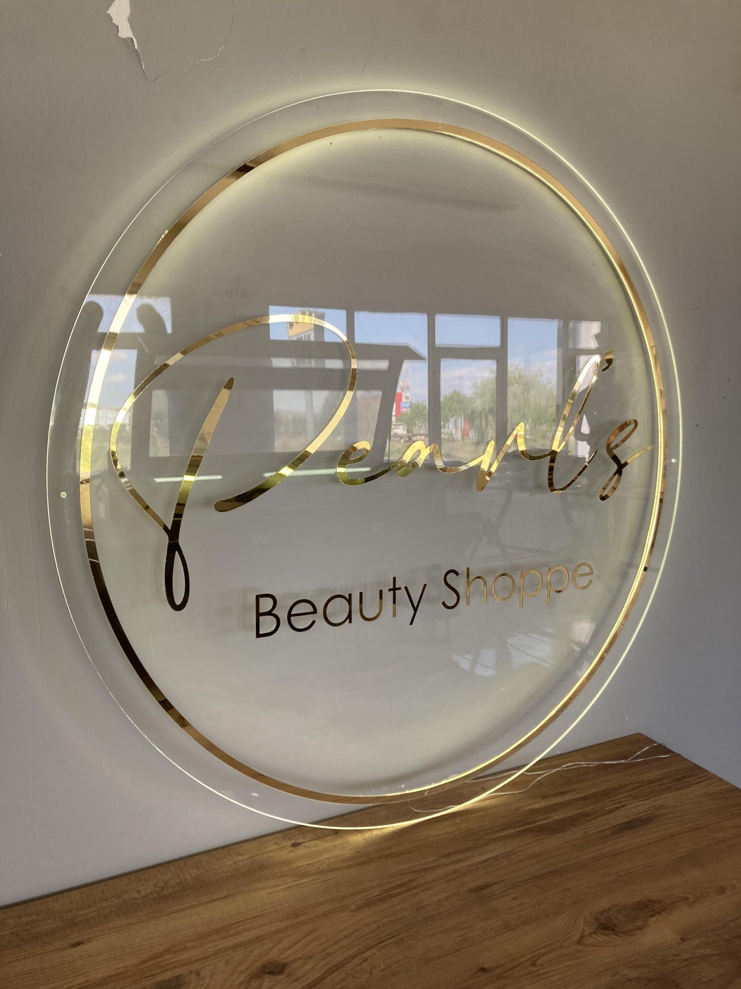Custom Logo Sign, Business Custom 3D Backlit Acrylic Sign, Personalized Business Name Sign, Salon Wall Decor, Office Sign, Storefront Sign