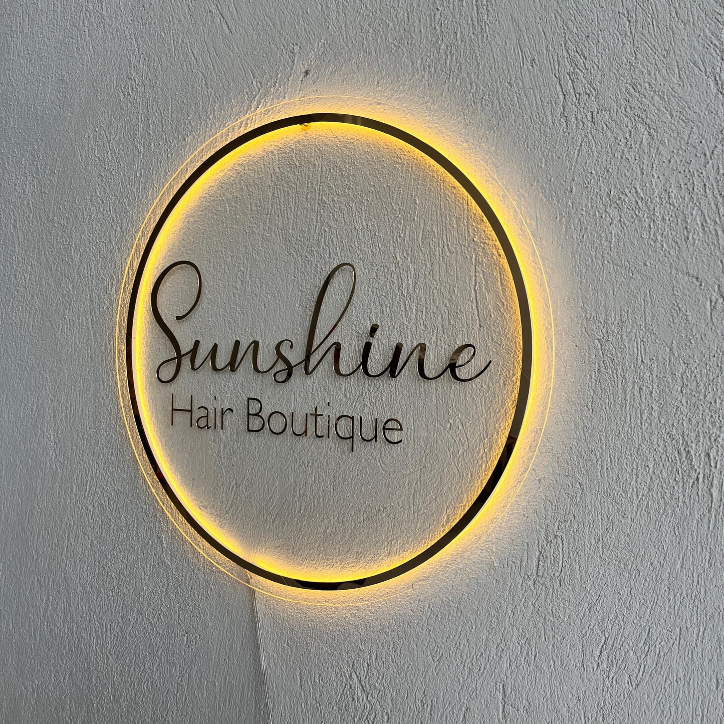 Custom 3D Business Logo Sign, Backlit Acrylic Sign, Personalized Business Name Sign, Salon Wall Decor, Office Sign, Storefront Sign