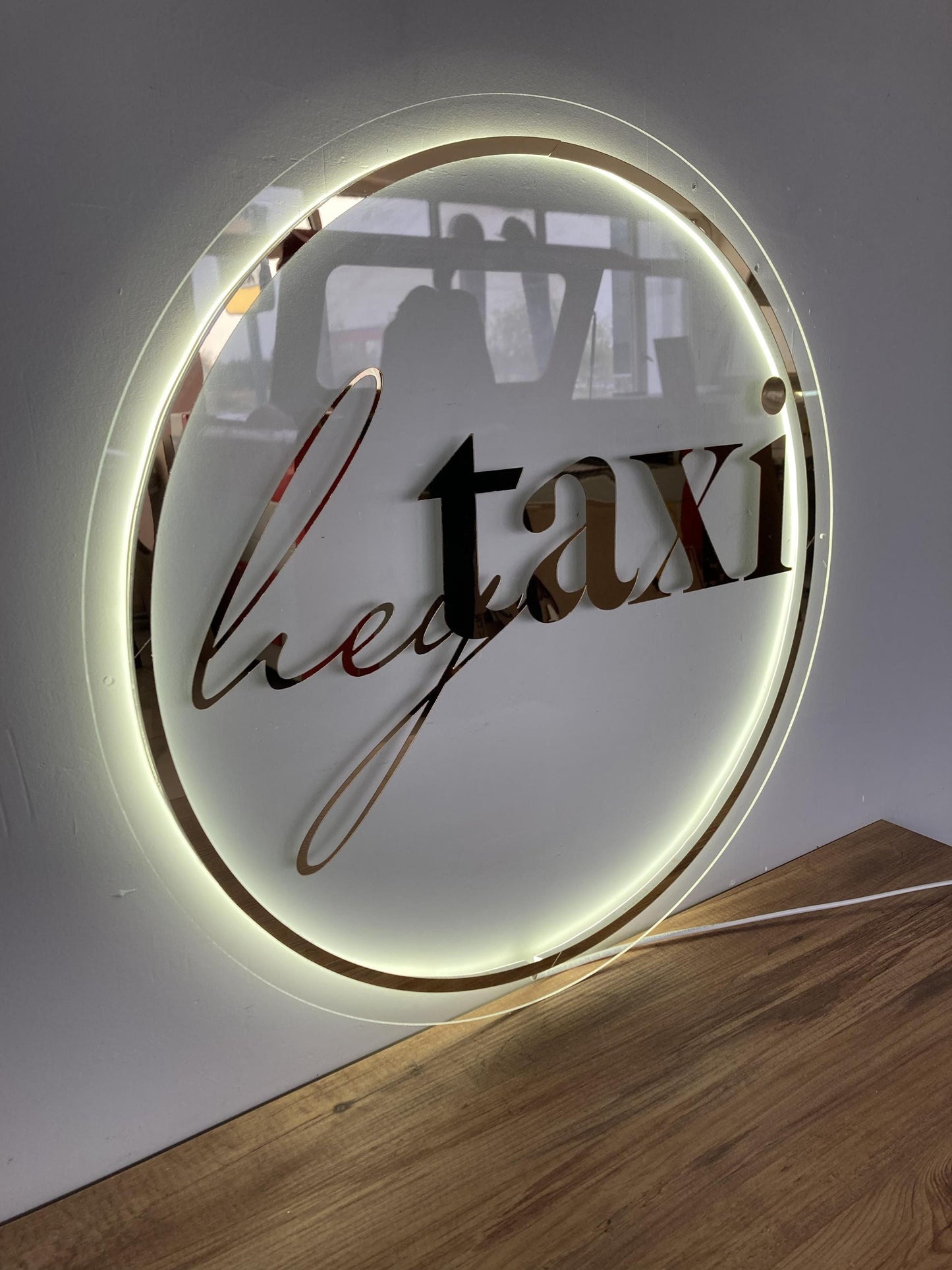 Custom 3D Business Logo Sign, Backlit Acrylic Sign, Personalized Business Name Sign, Salon Wall Decor, Office Sign, Storefront Sign
