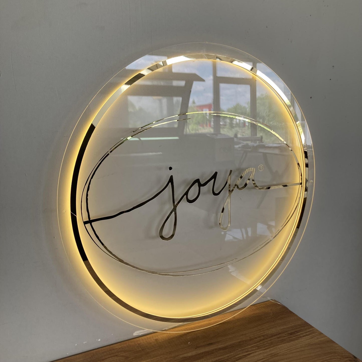 Custom 3D Business Logo Sign, Backlit Acrylic Sign, Personalized Business Name Sign, Salon Wall Decor, Office Sign, Storefront Sign