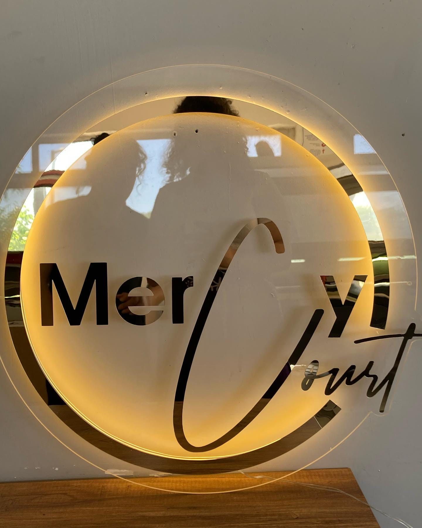 Custom 3D Business Logo Sign, Backlit Acrylic Sign, Personalized Business Name Sign, Salon Wall Decor, Office Sign, Storefront Sign