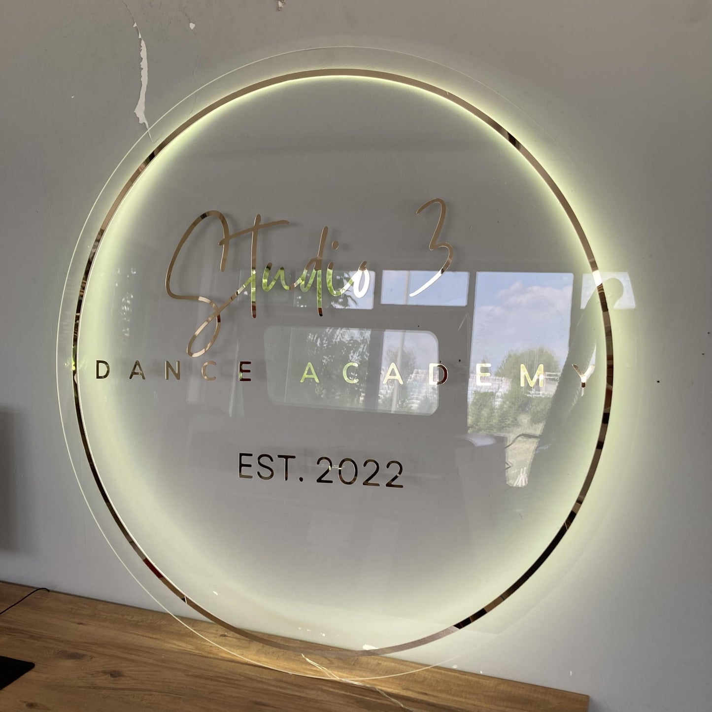 Custom 3D Business Logo Sign, Backlit Acrylic Sign, Personalized Business Name Sign, Salon Wall Decor, Office Sign, Storefront Sign