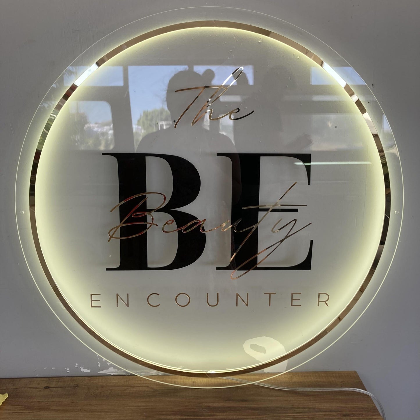 Custom 3D Business Logo Sign, Backlit Acrylic Sign, Personalized Business Name Sign, Salon Wall Decor, Office Sign, Storefront Sign