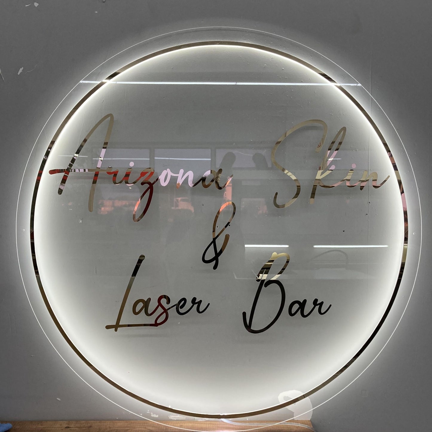 Custom 3D Business Logo Sign, Backlit Acrylic Sign, Personalized Business Name Sign, Salon Wall Decor, Office Sign, Storefront Sign