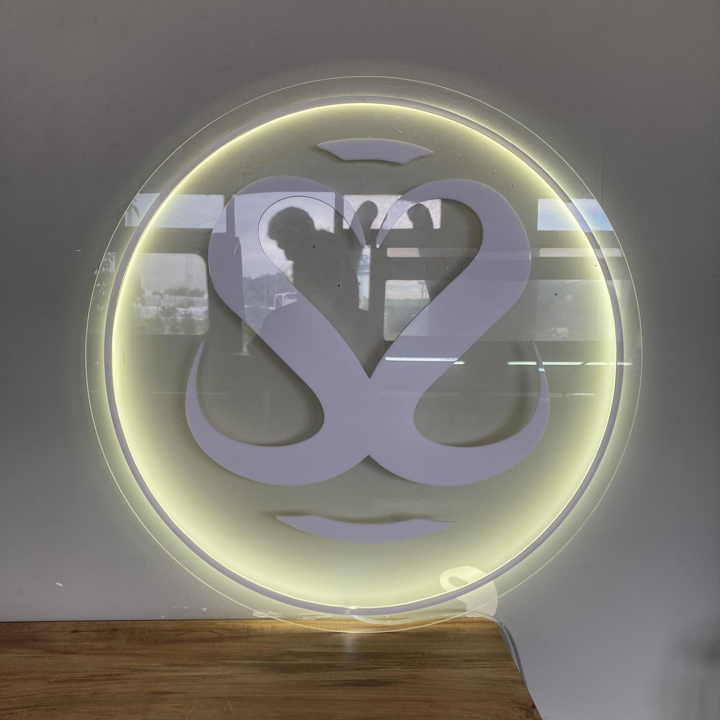 Business Logo Sign, Custom 3D Backlit Acrylic Sign, Personalized Business Name Sign, Salon Wall Decor, Office Sign, Storefront Sign