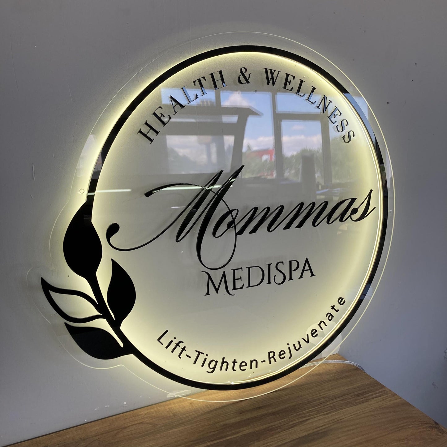 Custom Logo Sign, Business Custom 3D Backlit Acrylic Sign, Personalized Business Name Sign, Salon Wall Decor, Office Sign, Storefront Sign