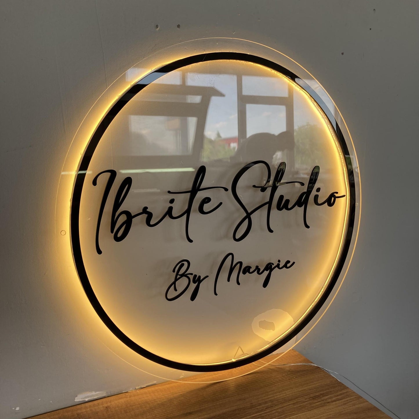 Custom Logo Sign, Business Custom 3D Backlit Acrylic Sign, Personalized Business Name Sign, Salon Wall Decor, Office Sign, Storefront Sign