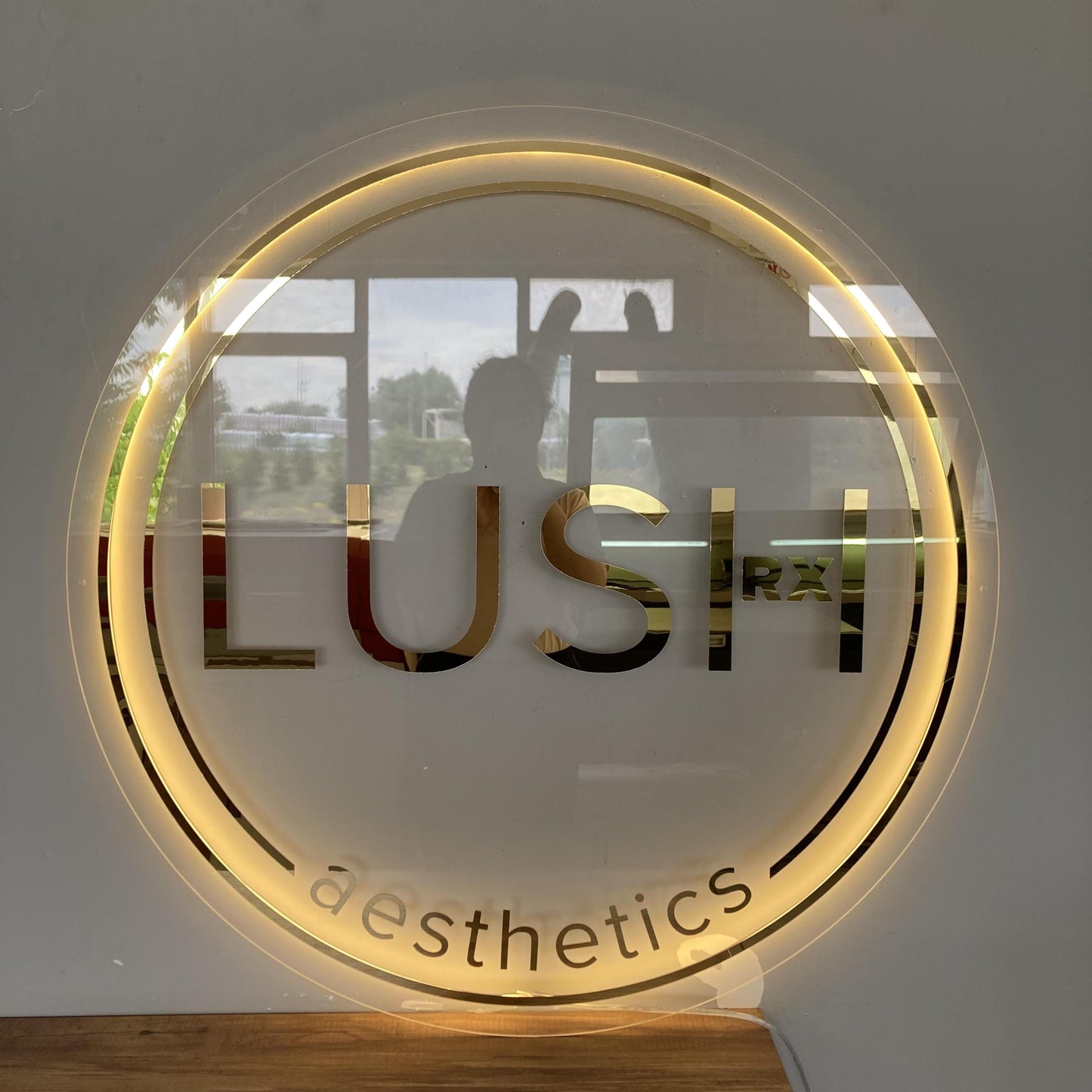 Custom Logo Sign, Business Custom 3D Backlit Acrylic Sign, Personalized Business Name Sign, Salon Wall Decor, Office Sign, Storefront Sign