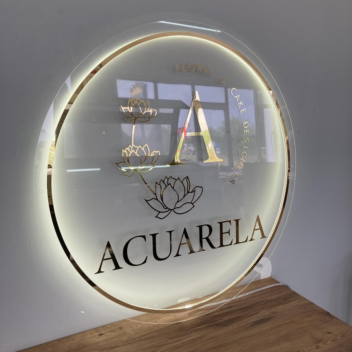 Custom Logo Sign, Business Custom 3D Backlit Acrylic Sign, Personalized Business Name Sign, Salon Wall Decor, Office Sign, Storefront Sign